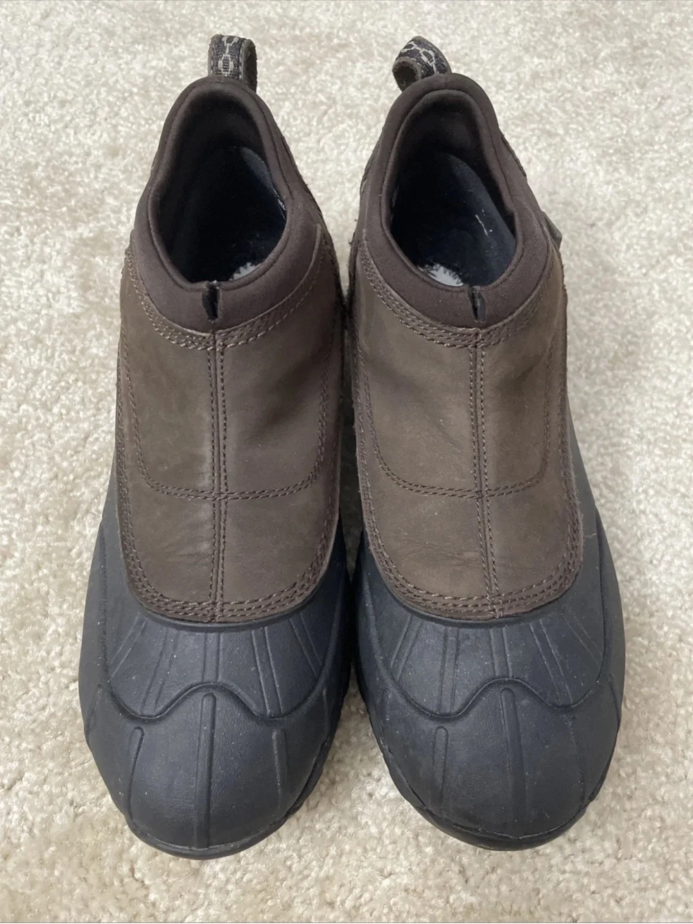 L.L. Bean Storm Chaser Slip On Duck Boots Men's 9 Waterproof TEK 2.5 -NO INSOLES